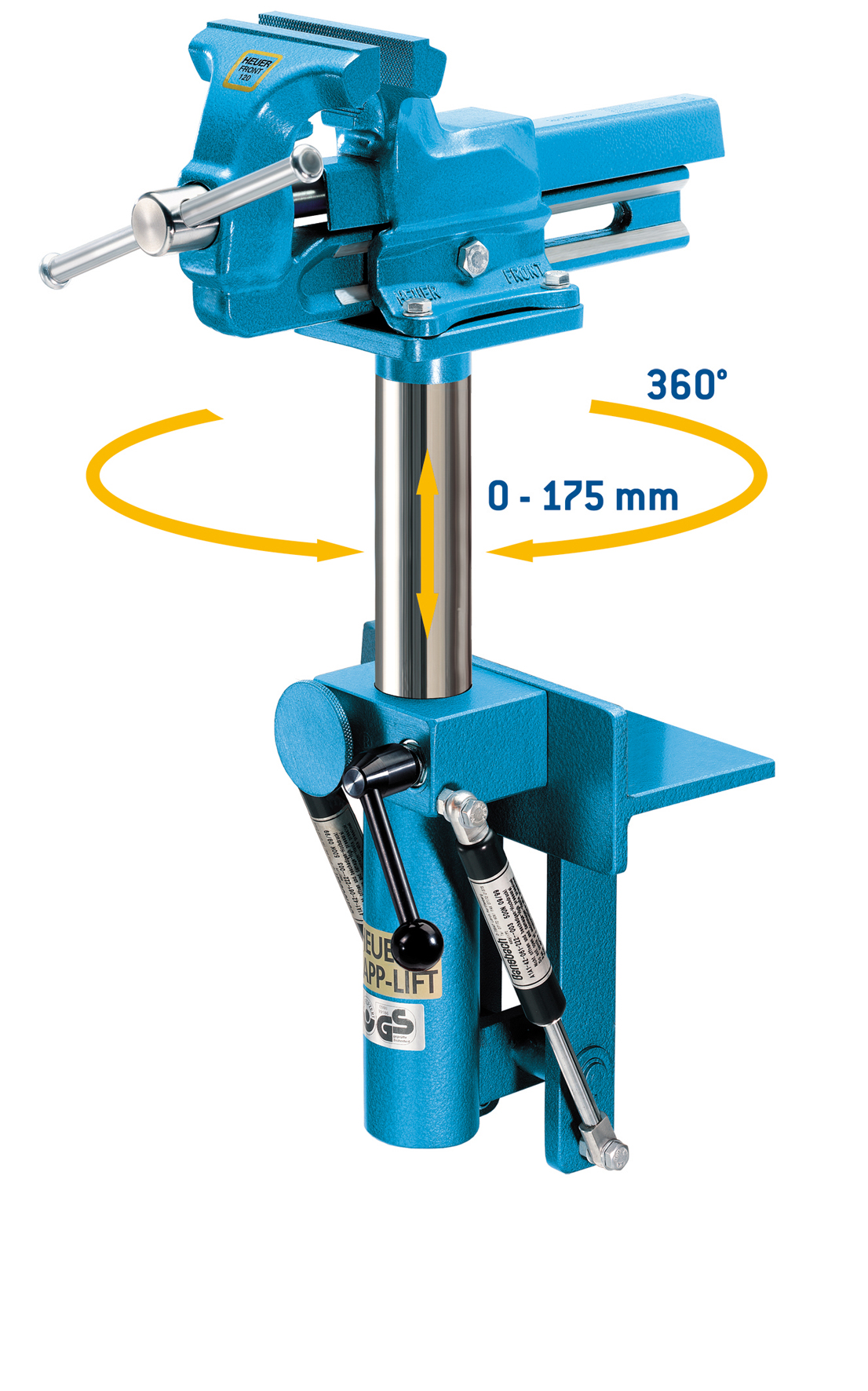 Schraubstock direkt beim Hersteller kaufen - Made in Germany - HEUER-Lift